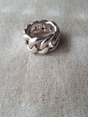 Chunky Sterling Silver Curb Link Ring